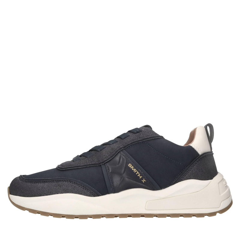 Sneakers in ecopelle e tessuto 
