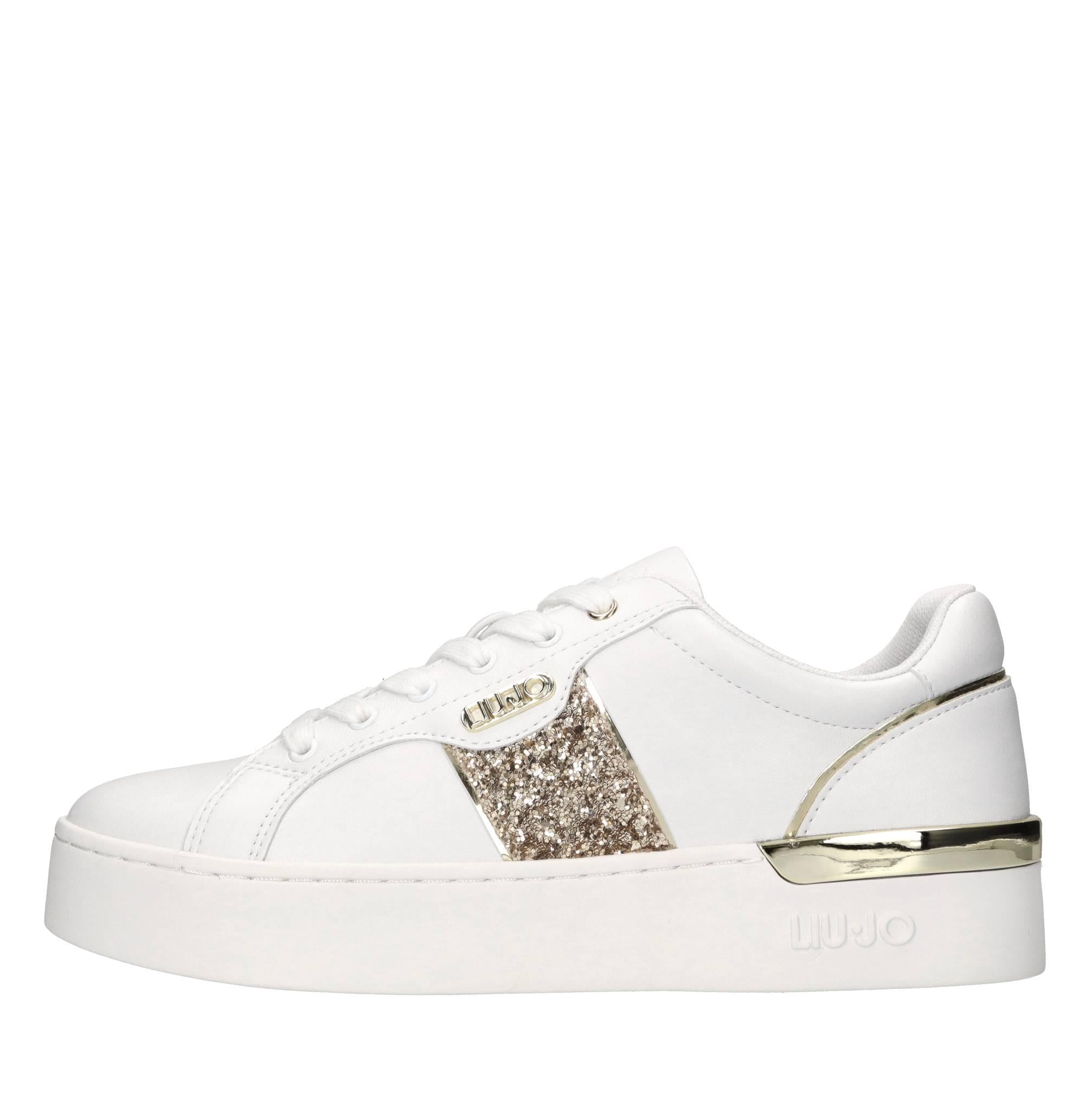 Sneakers in ecopelle e glitter 