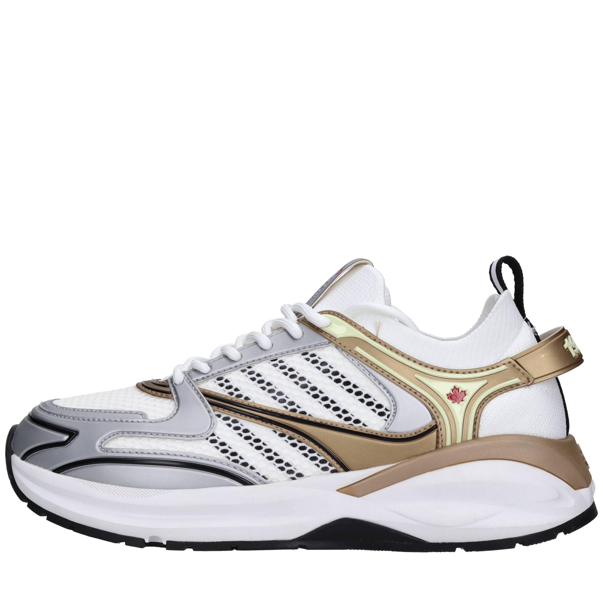 Sneakers in tessuto ed ecopelle 