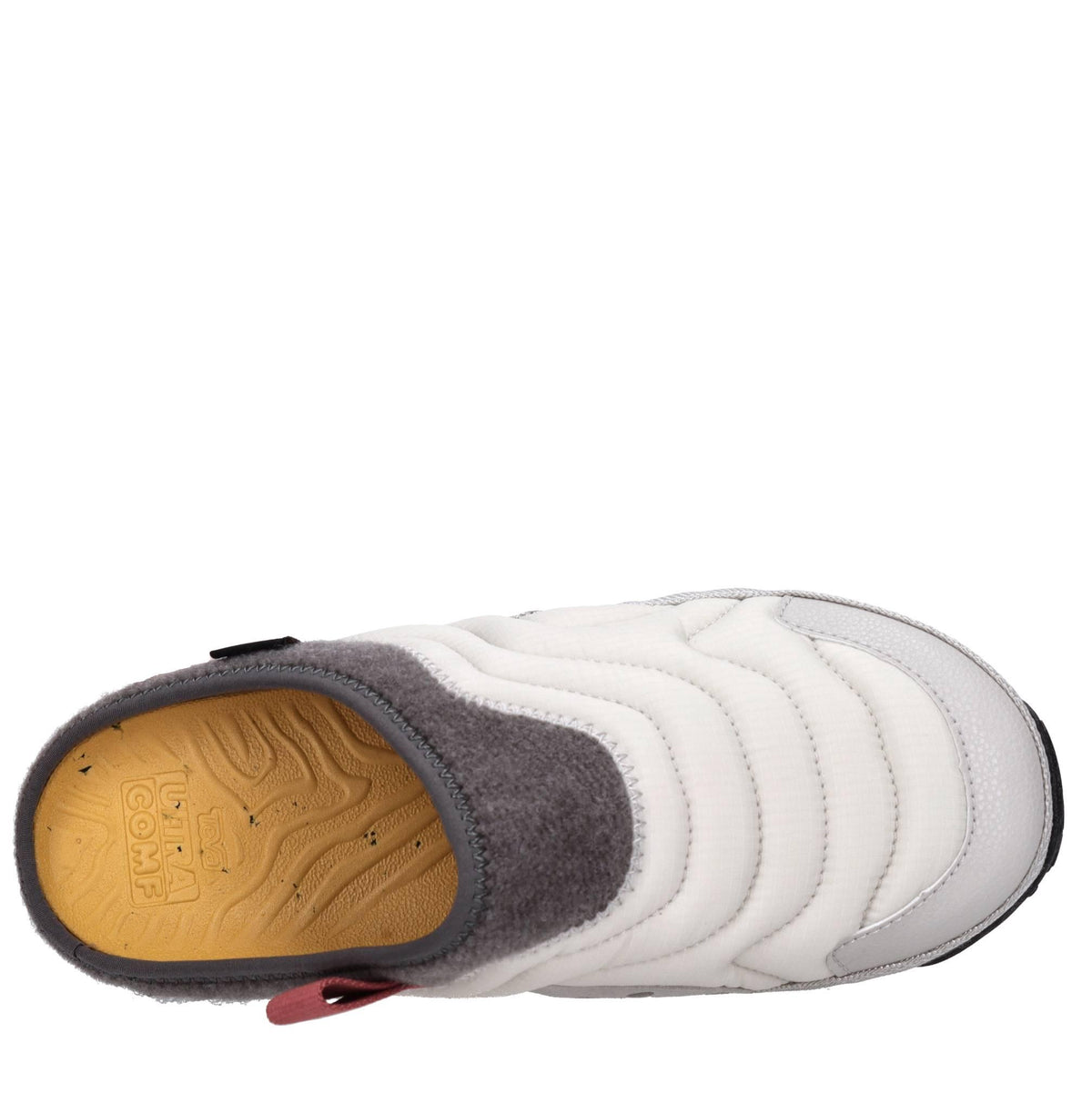 Sabot in tessuto ed ecopelle 
