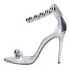 CASADEI Leather and Stud Sandals