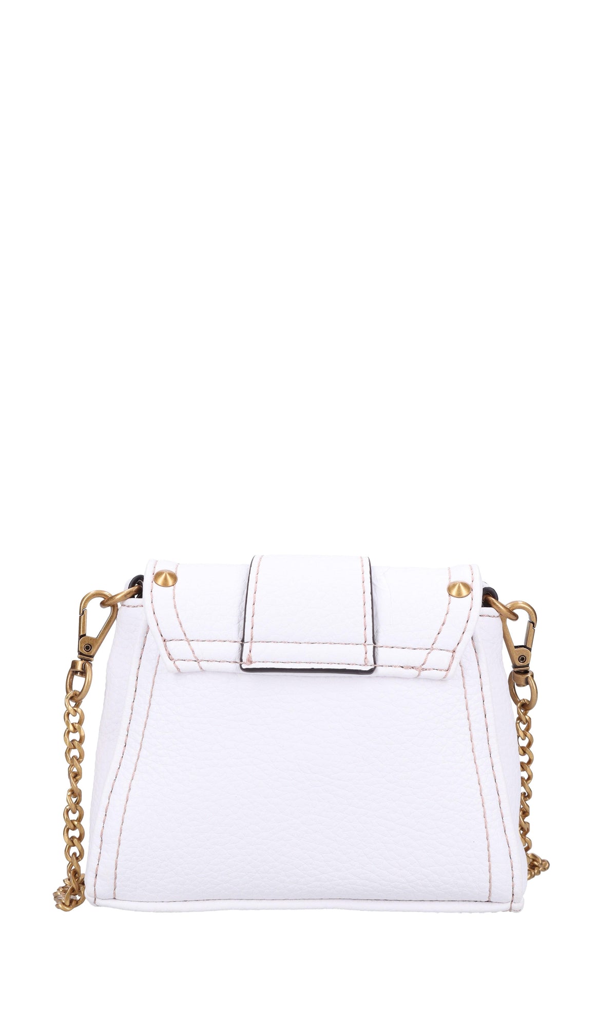 Borsa mini in ecopelle e borchie<BR/> 