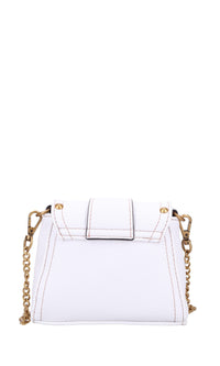 Borsa mini in ecopelle e borchie<BR/> 