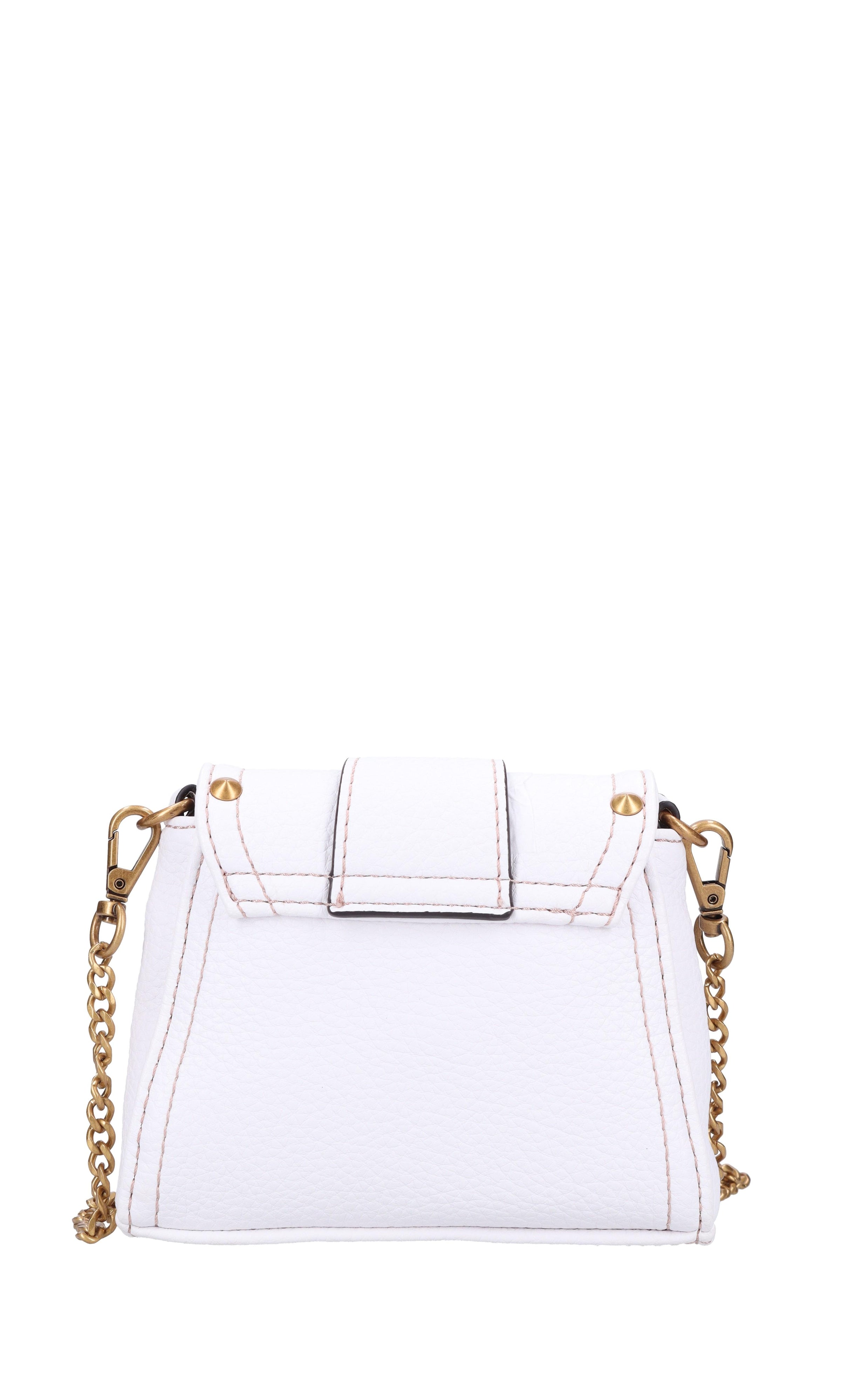 Borsa mini in ecopelle e borchie<BR/> 