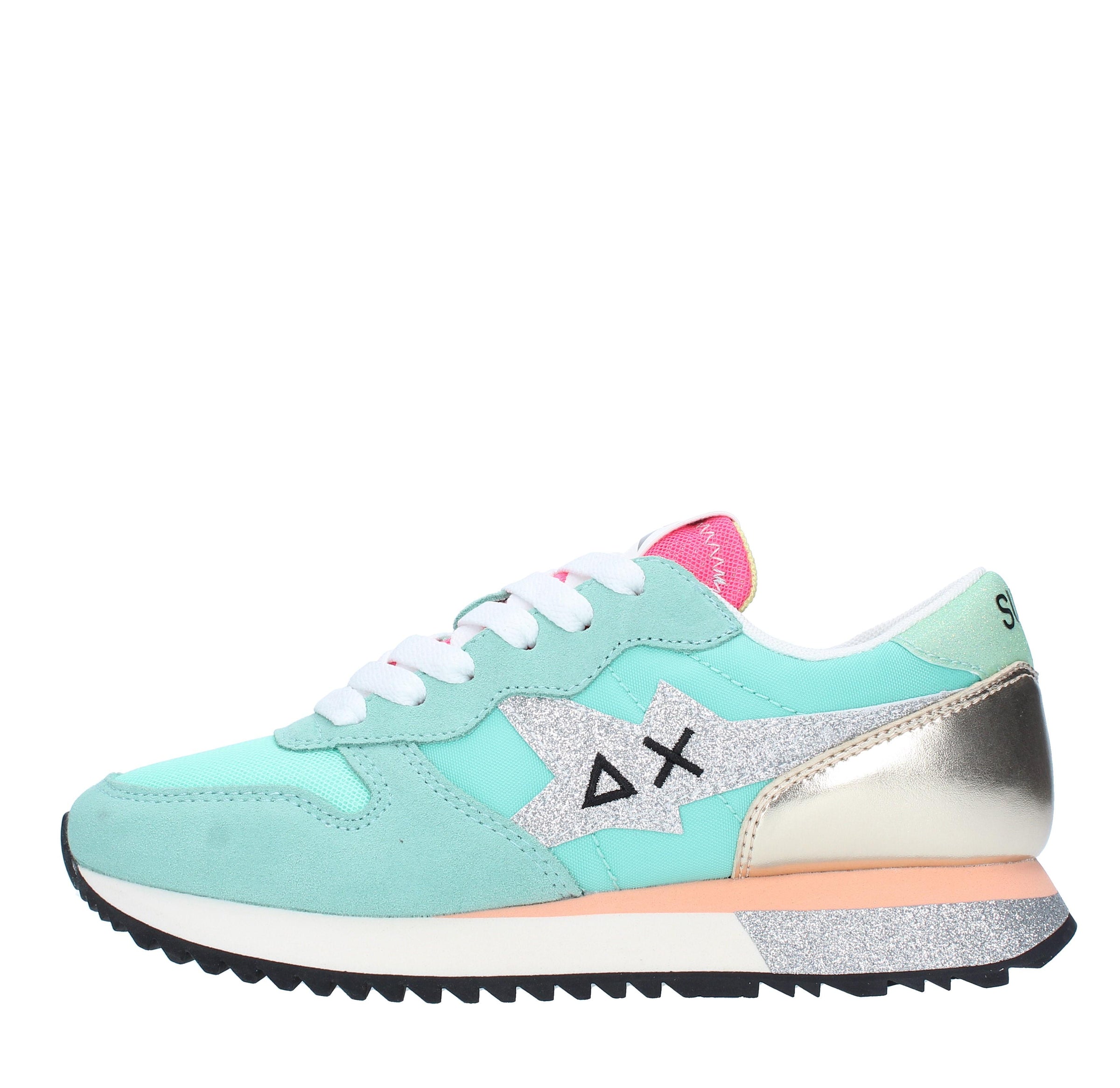 Sneakers in camoscio pelle e tessuto 