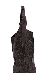 Borsa in camoscio e pelle 