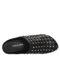 Sabot in pelle e borchie 