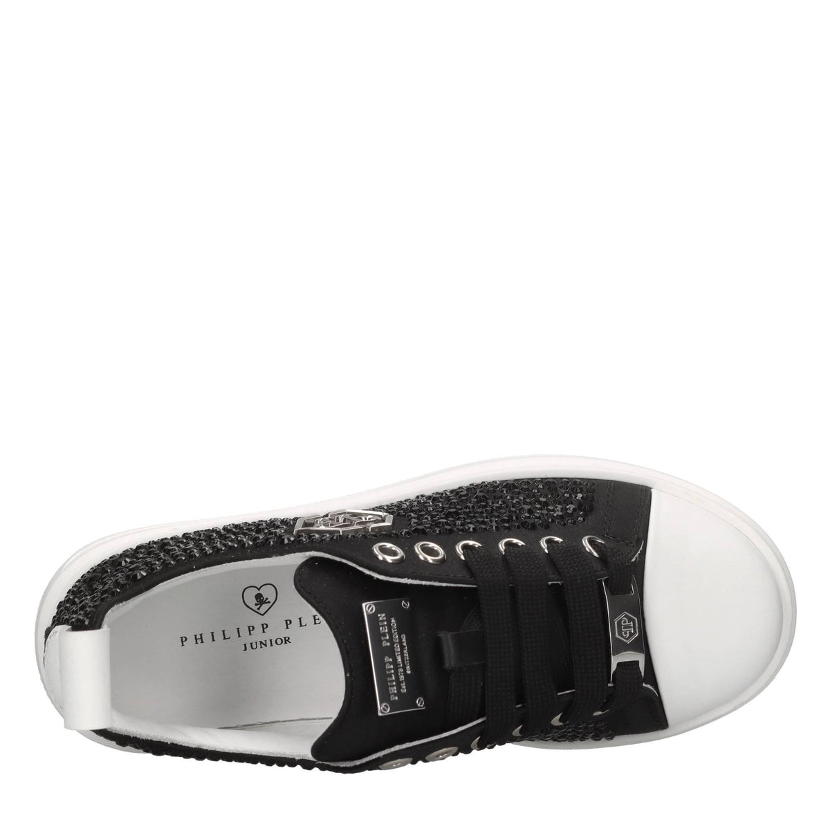 Sneakers in raso e strass 