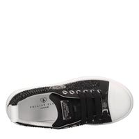 Sneakers in raso e strass 