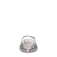 Décolleté slingback in pelle 