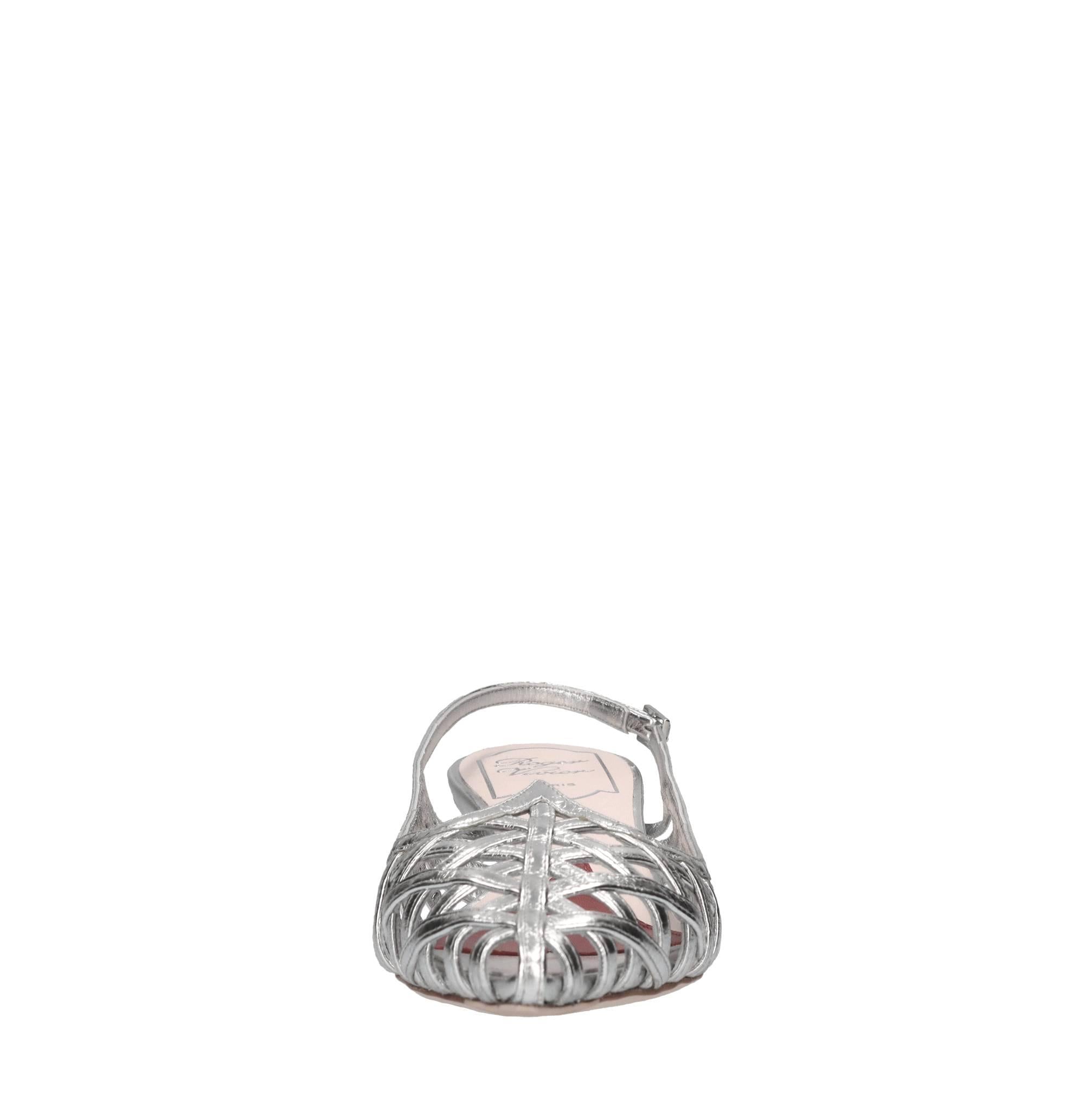 Décolleté slingback in pelle 