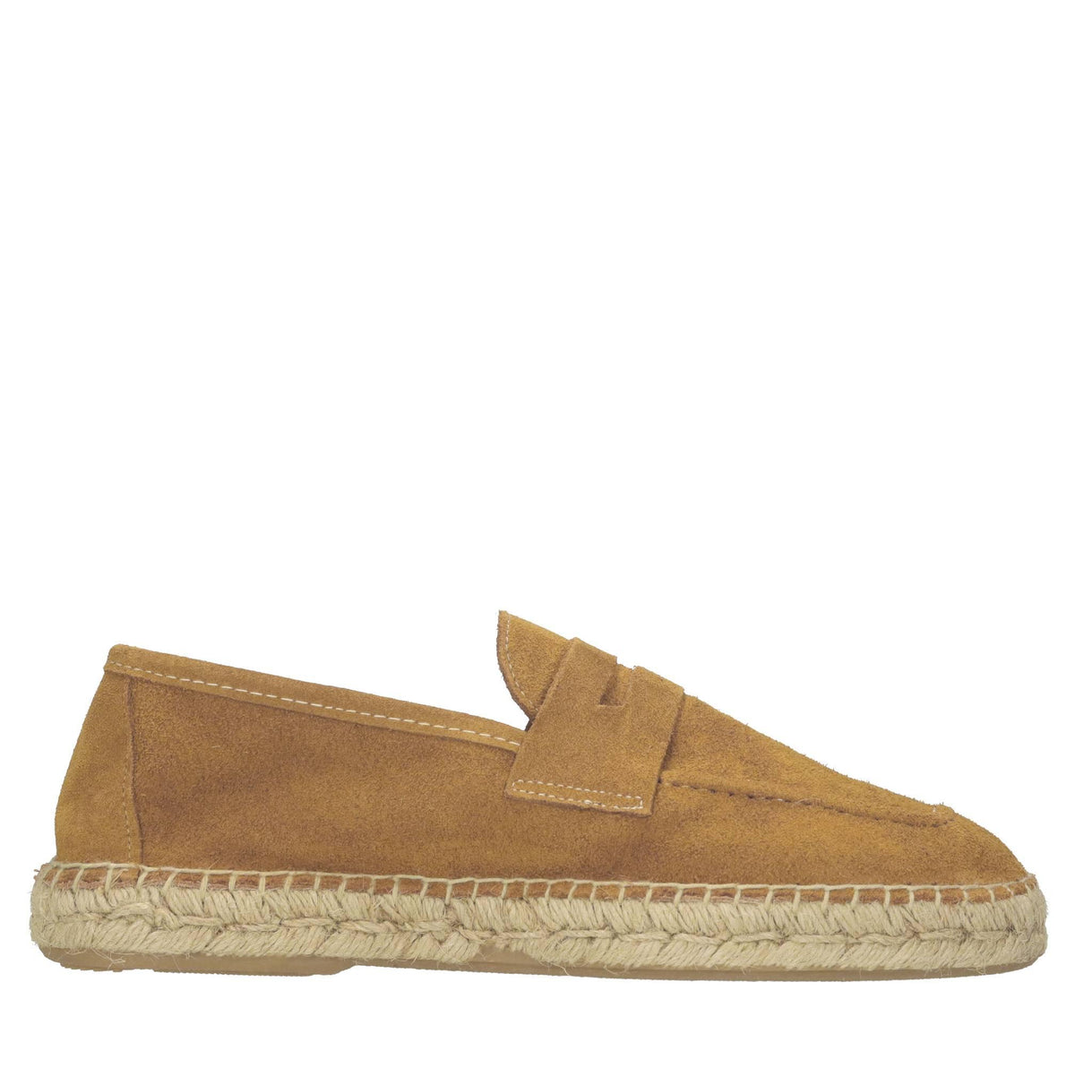 Mocassini espadrillas in camoscio e rafìa 