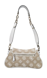 Borsa Beyza in ecopelle e tessuto 