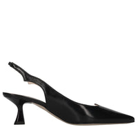 Décolleté slingback in pelle 