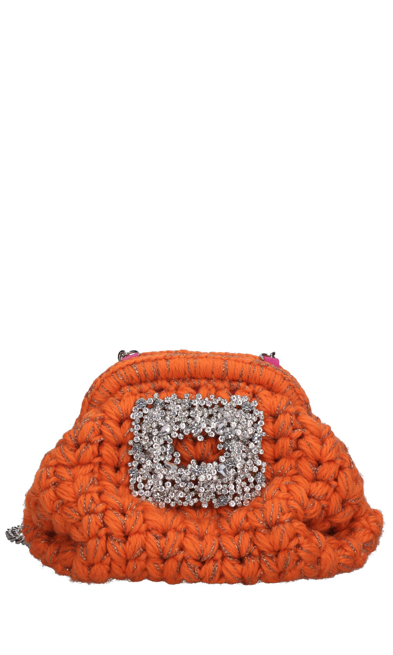 Borsa mini Mama in tessuto 
