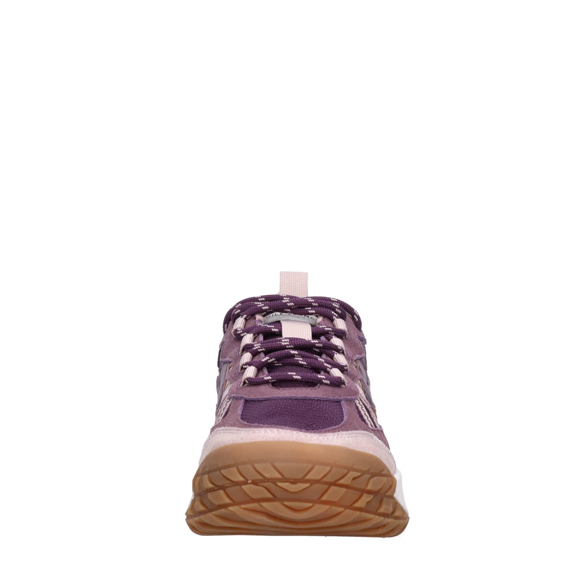Sneakers in camoscio ecopelle e tessuto 
