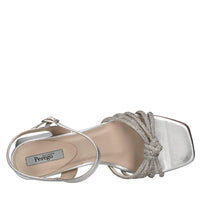 Sandali in pelle e strass 