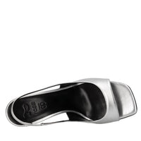 Sandali slingback in pelle 