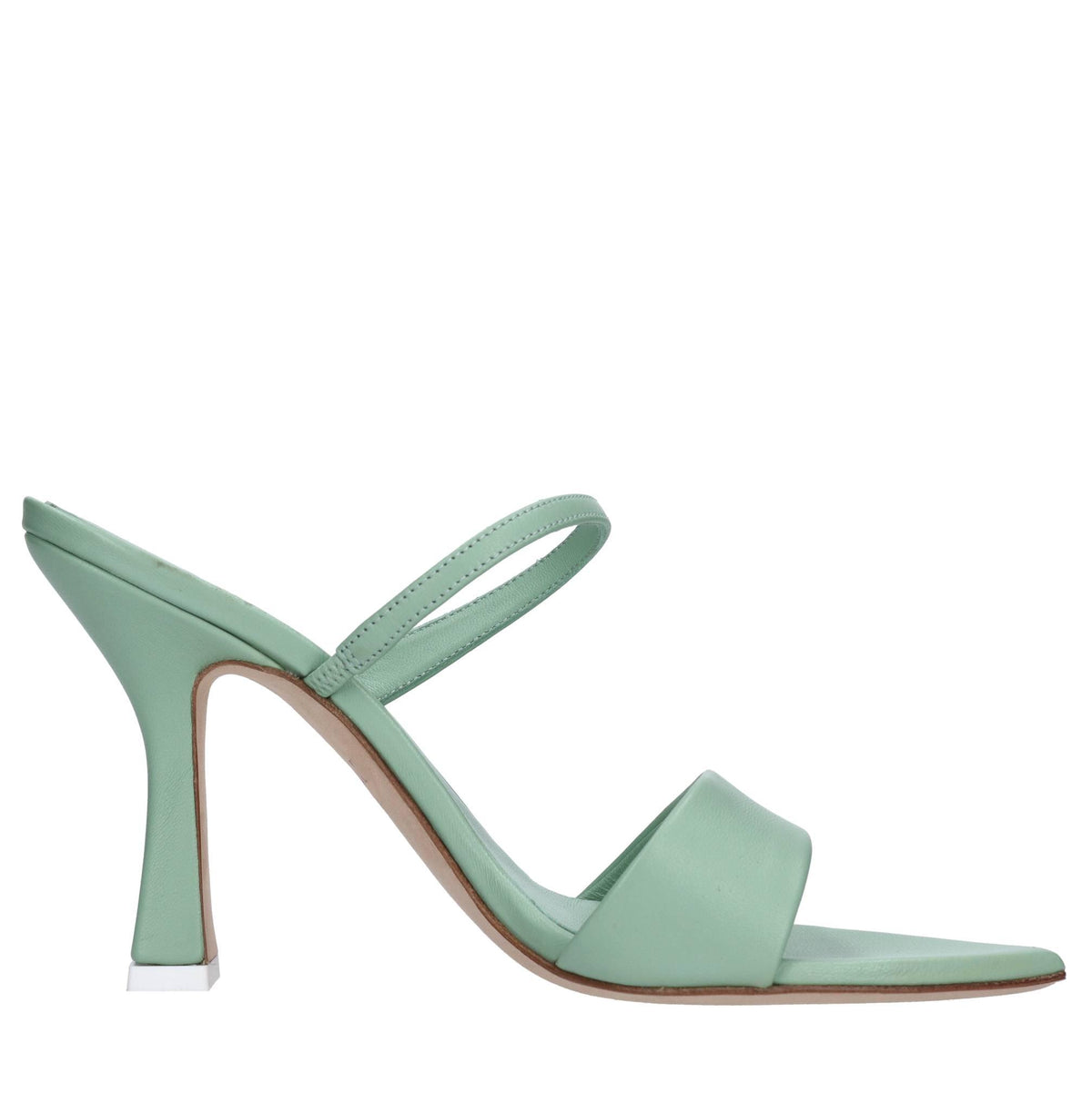 Mules in pelle 