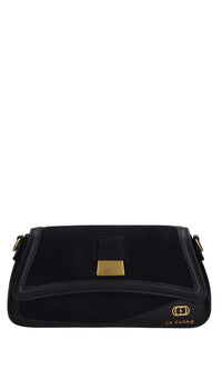 Borsa irregular med. in pelle e camoscio 