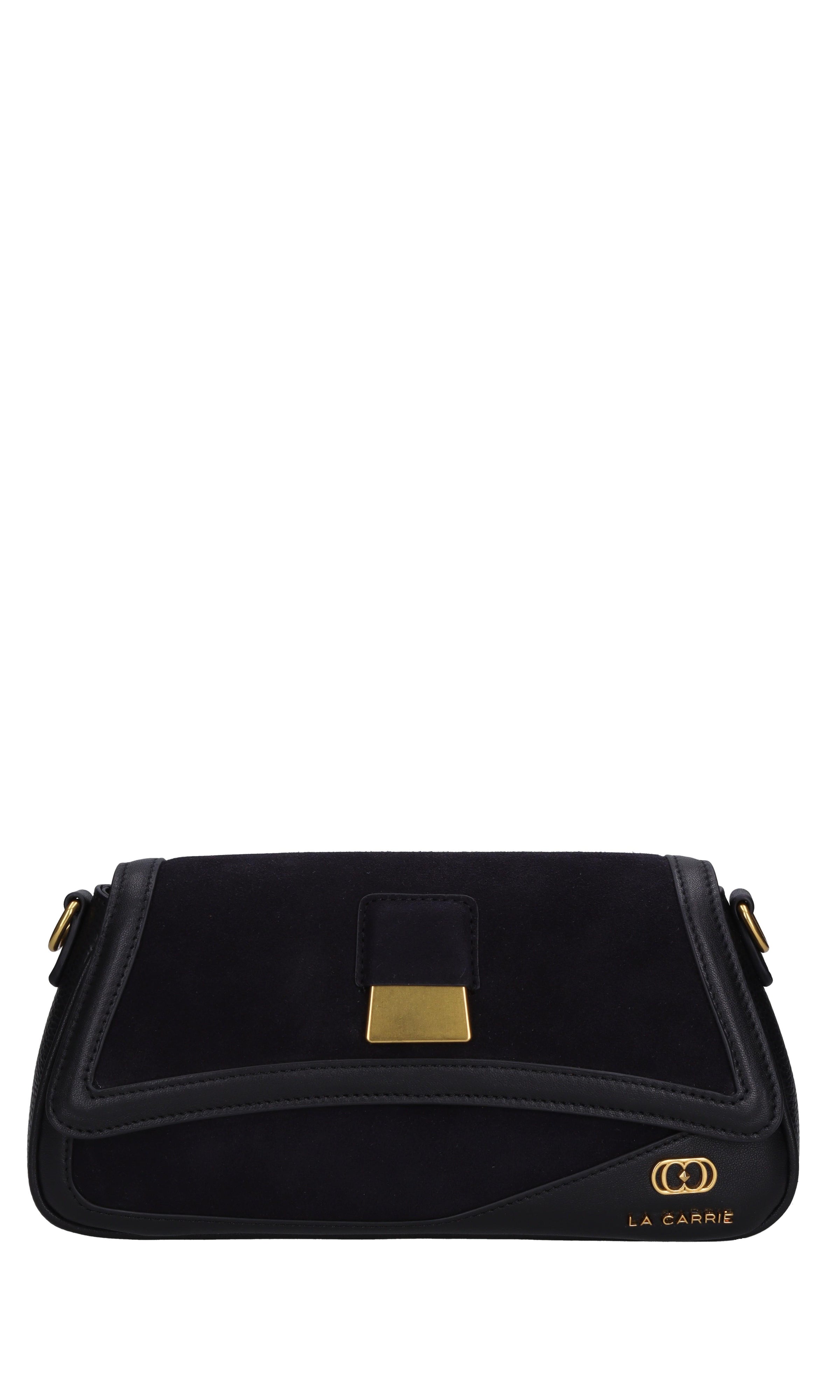 Borsa irregular med. in pelle e camoscio 