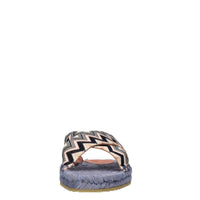 Mules in tessuto zig zag 