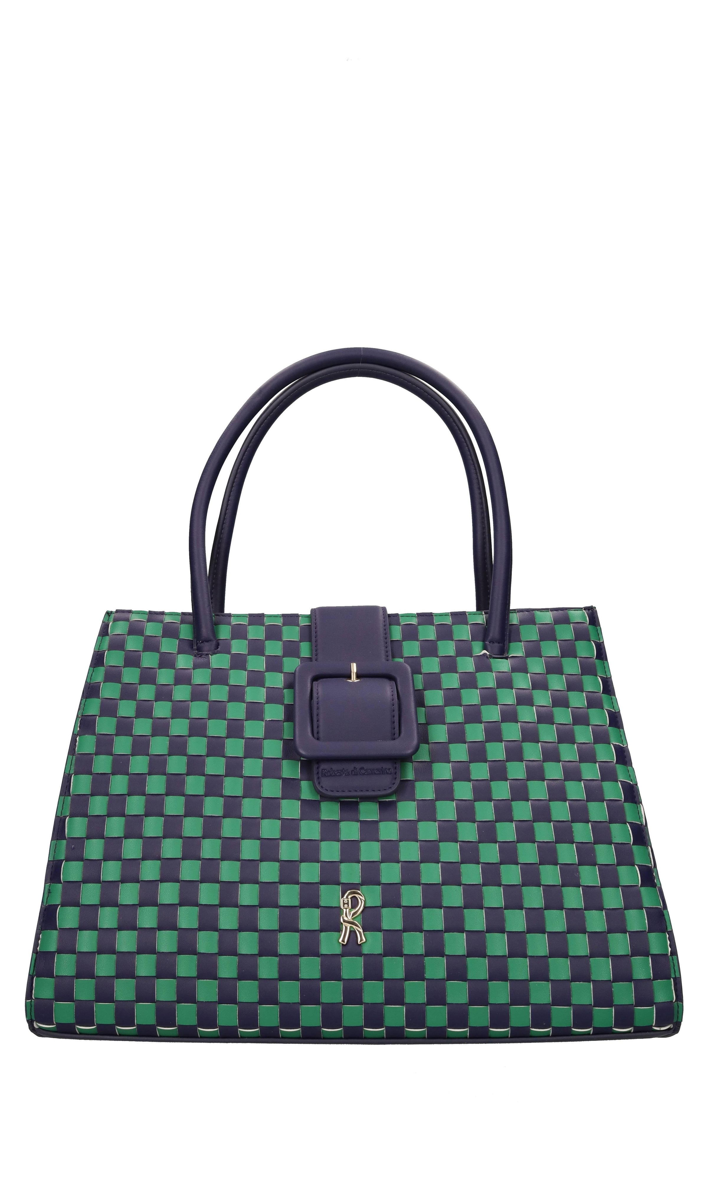Borsa Peggy Tote in ecopelle intrecciata 