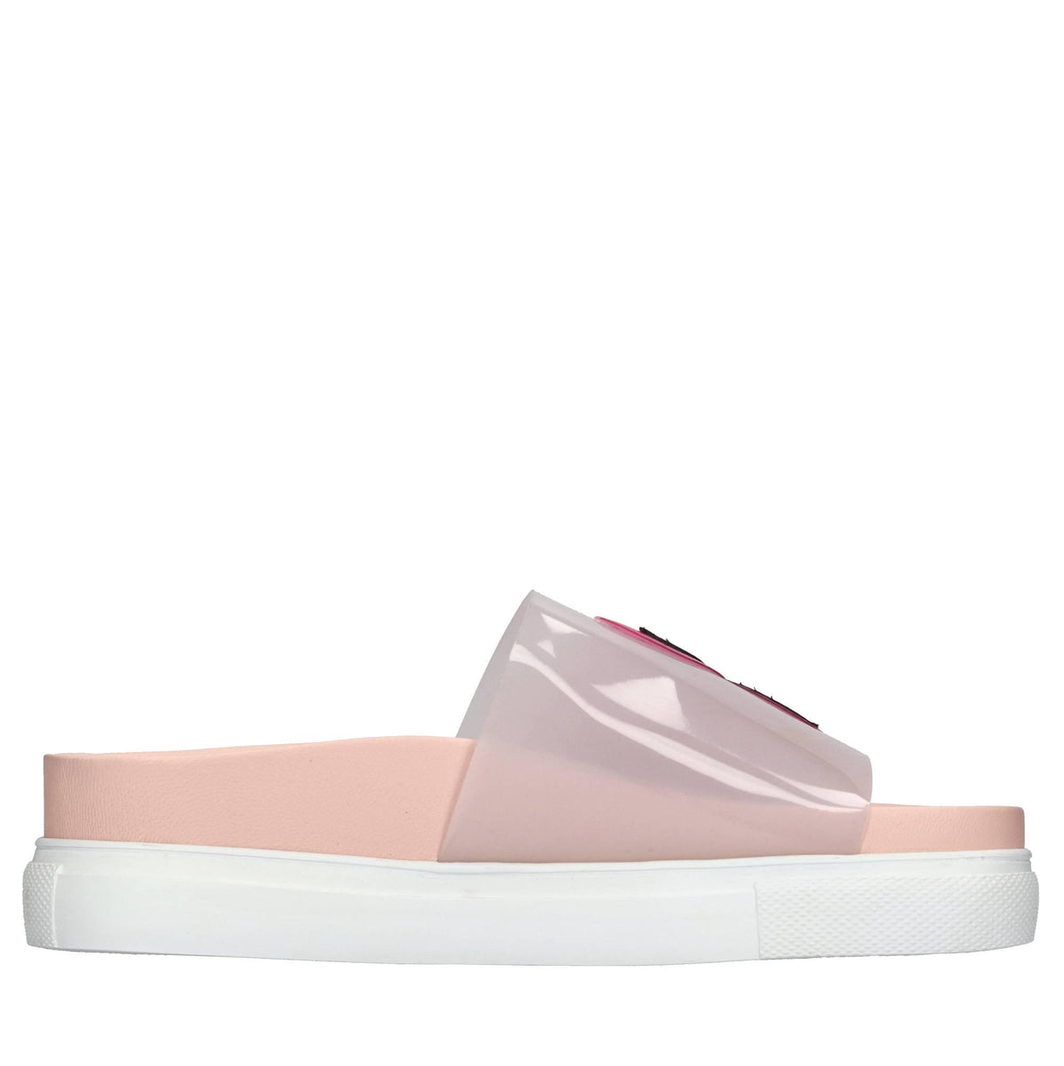Mules in pelle e plexi 