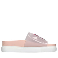 Mules in pelle e plexi 