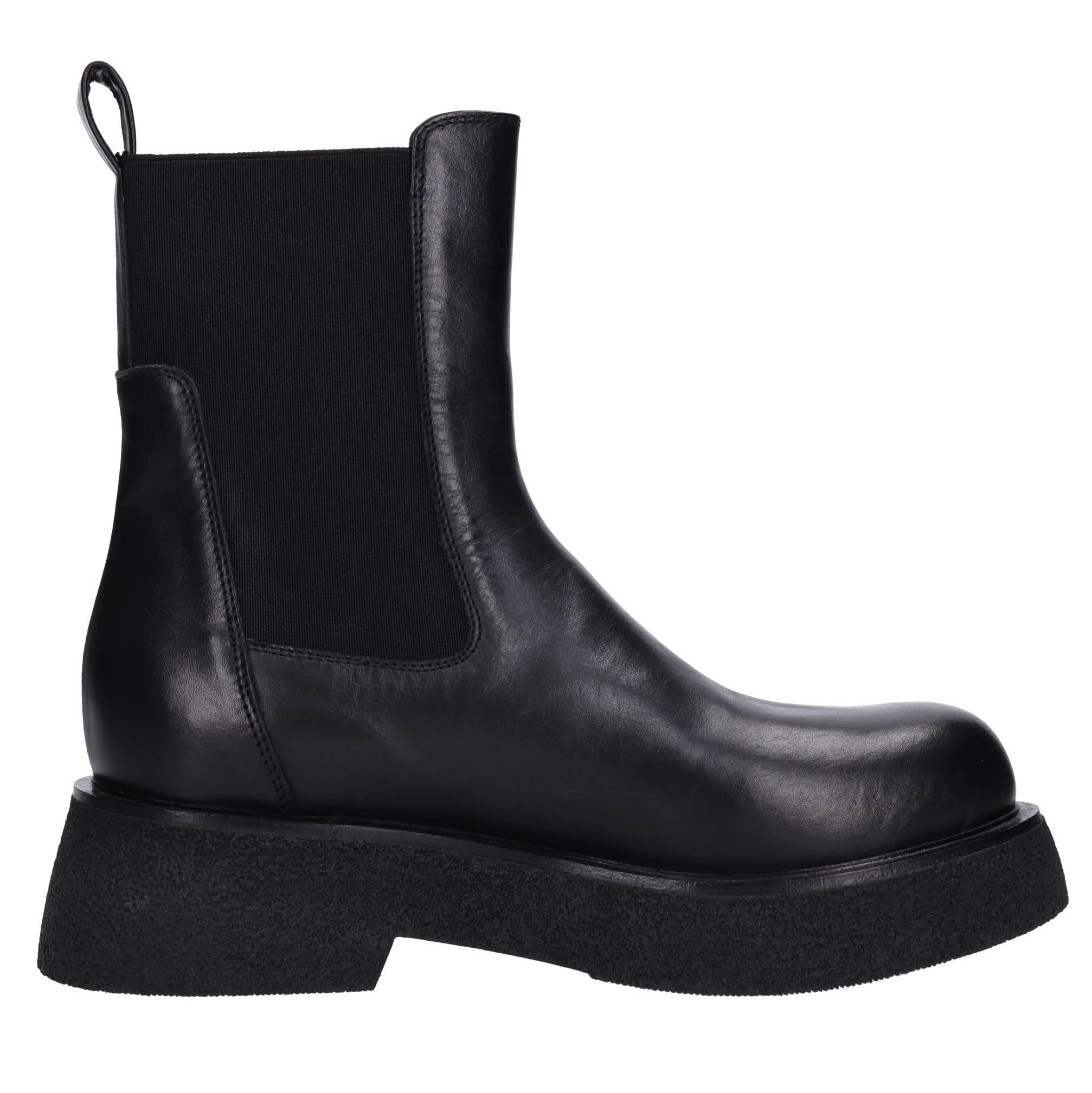 Stivaletti beatles in pelle 