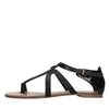 GREYMER Leather and Patent Leather Sandals