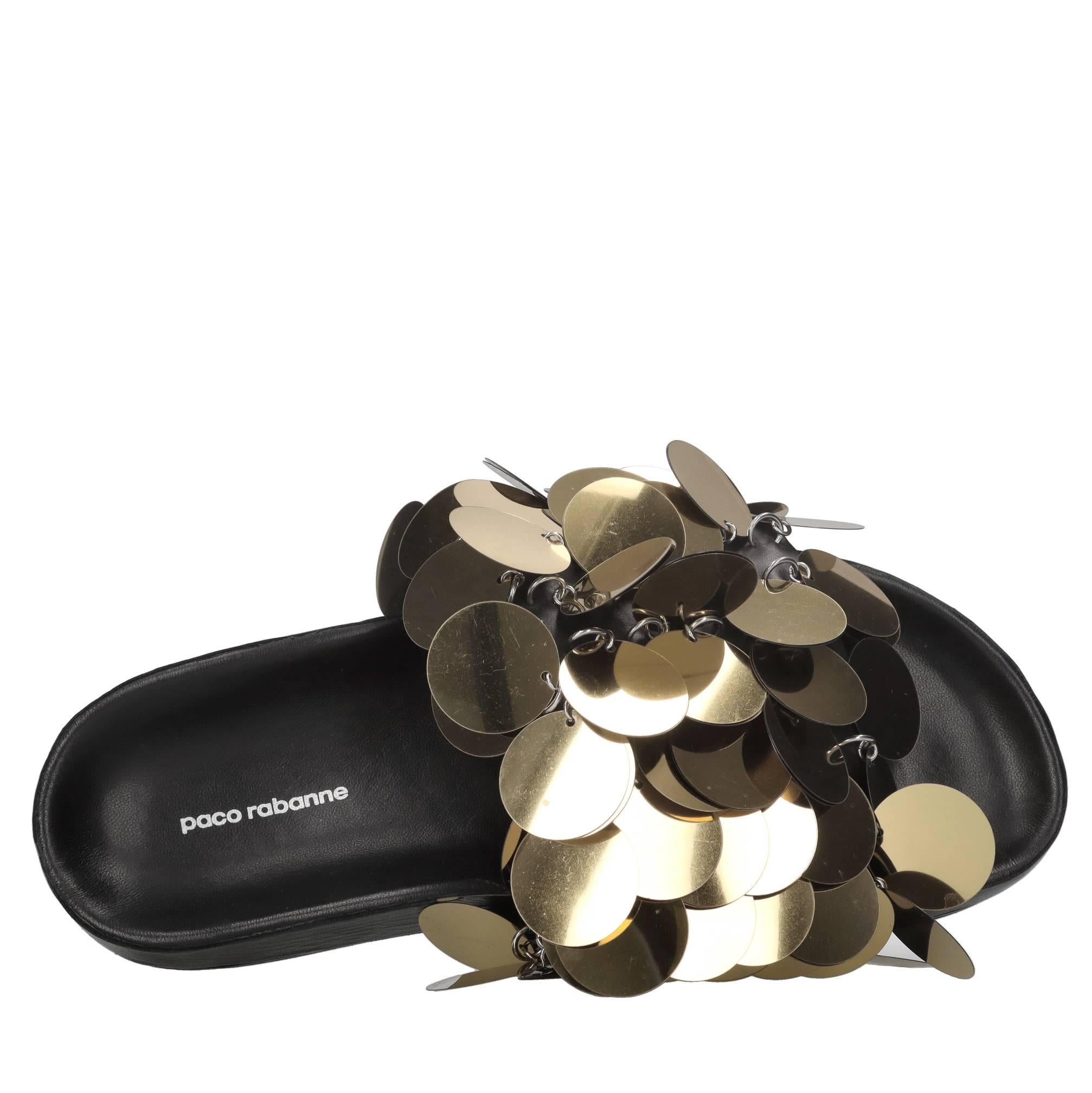 Mules Sparkle in pelle e paillettes 