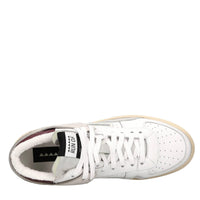 Sneakers modello HIGH COMBO in pelle e camoscio 