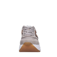 Sneakers in camoscio pelle e tessuto 