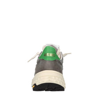 Sneakers in pelle e tessuto 