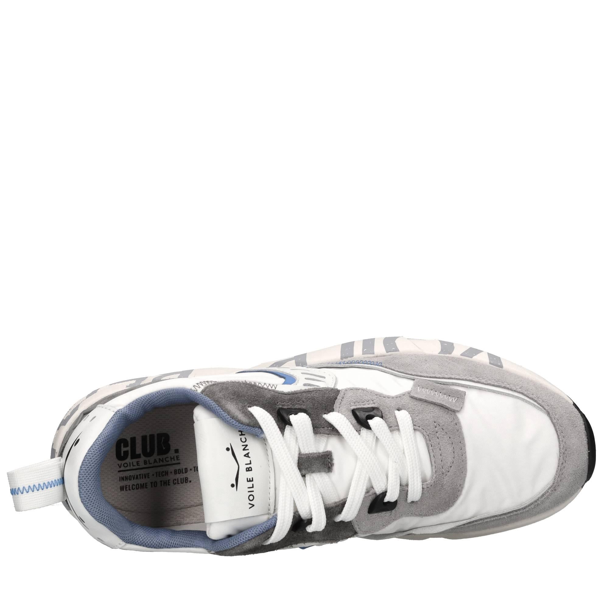 Sneakers in camoscio e tessuto 