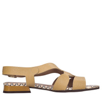 Sandali flat in pelle 