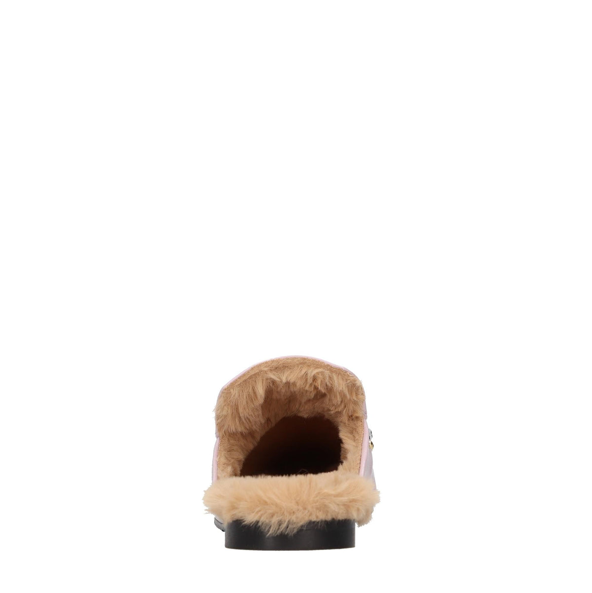Sabot in pelle strass e borchie 