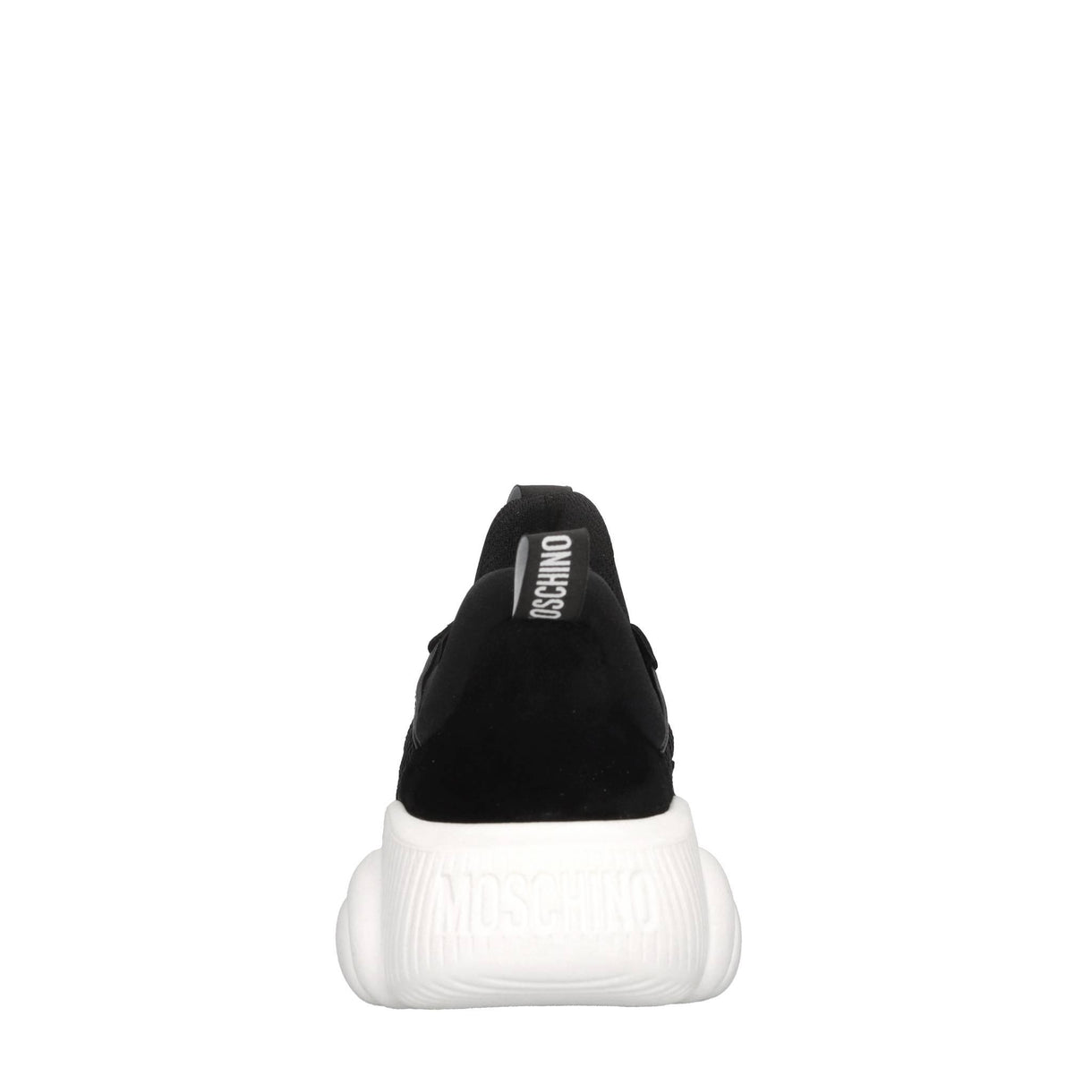 Sneakers in pelle e tessuto 