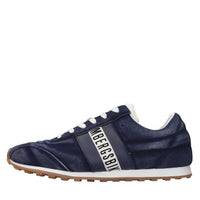 Sneakers in camoscio effetto vintage 