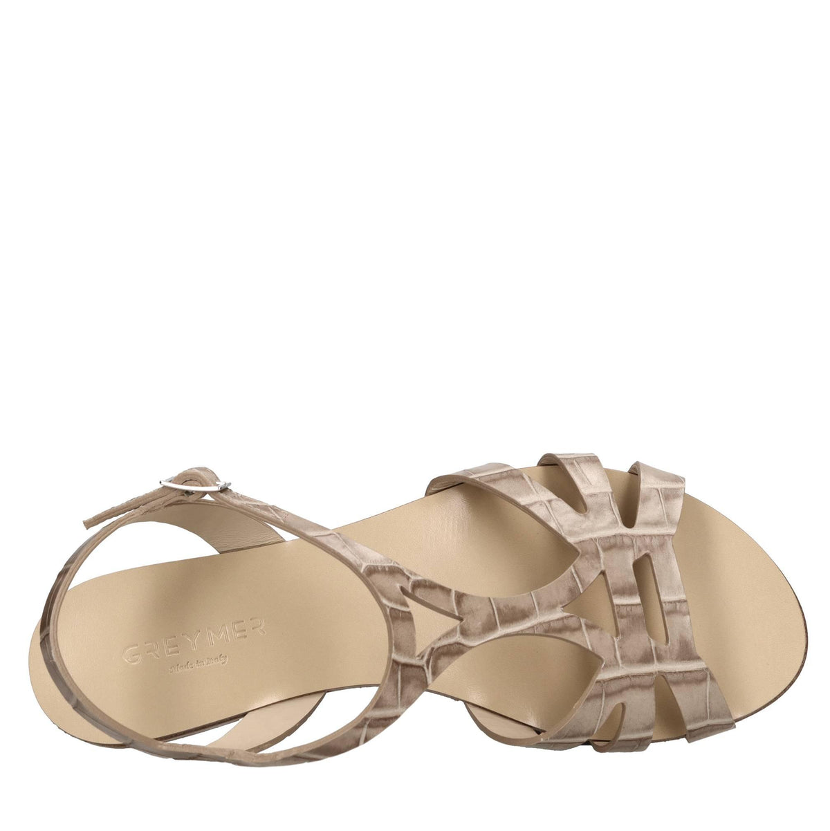 Sandali flat in pelle 