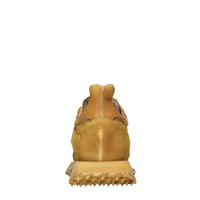 Sneakers in pelle e tessuto 