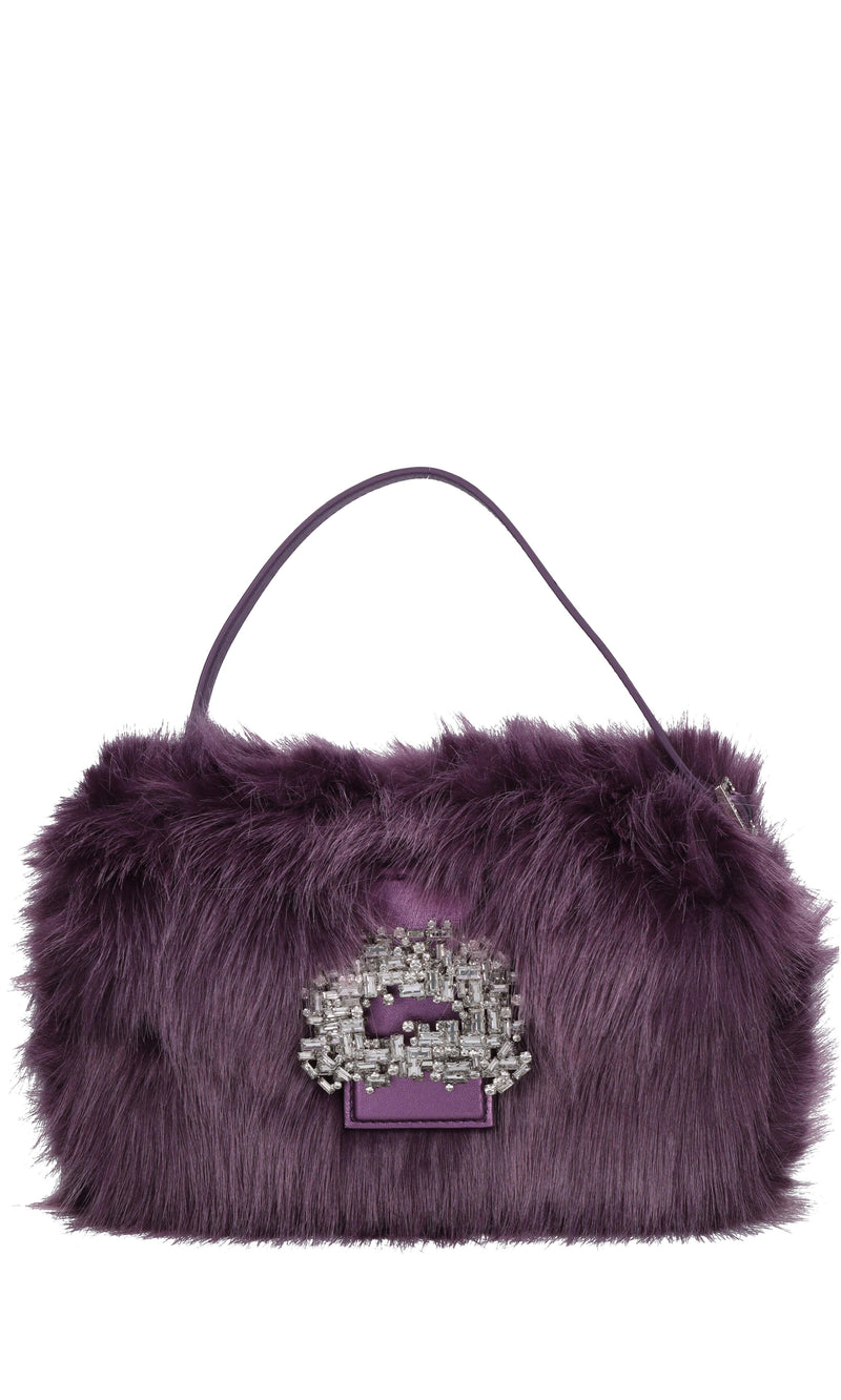 Borsa modello Habibi fox in ecopelliccia 