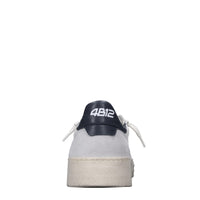 Sneakers in pelle e tessuto 