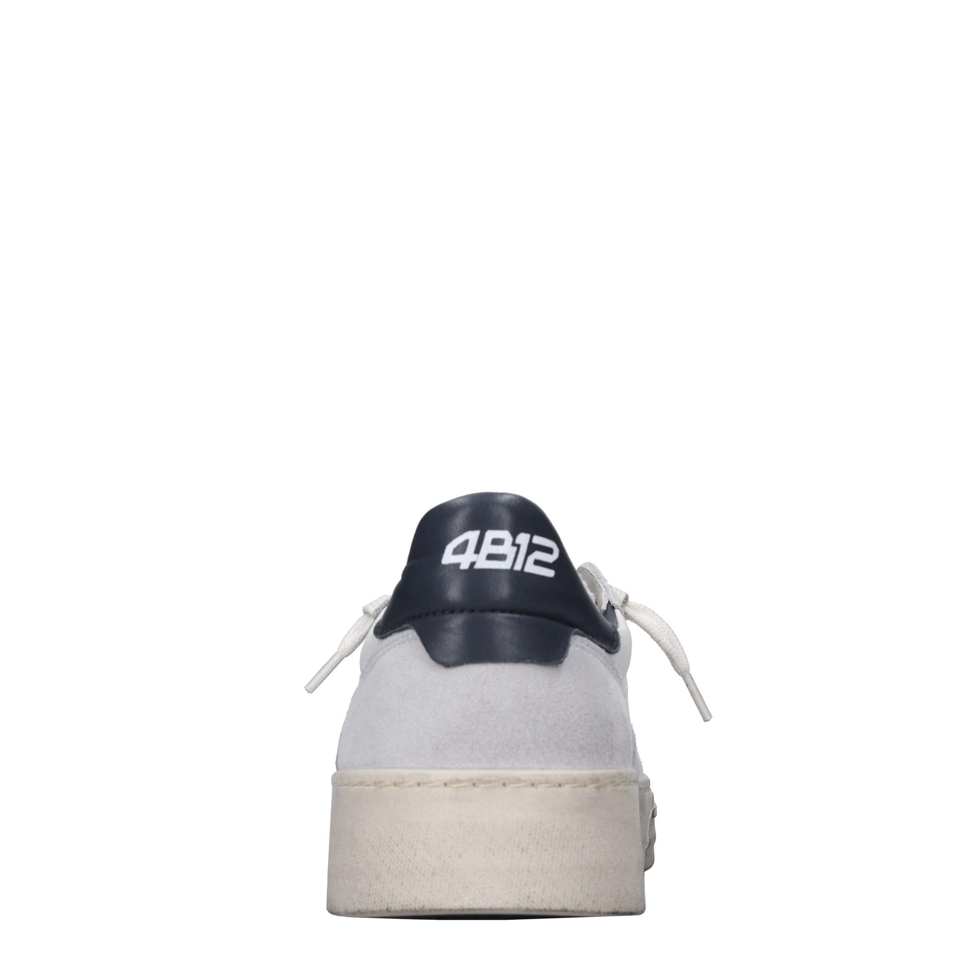 Sneakers in pelle e tessuto 