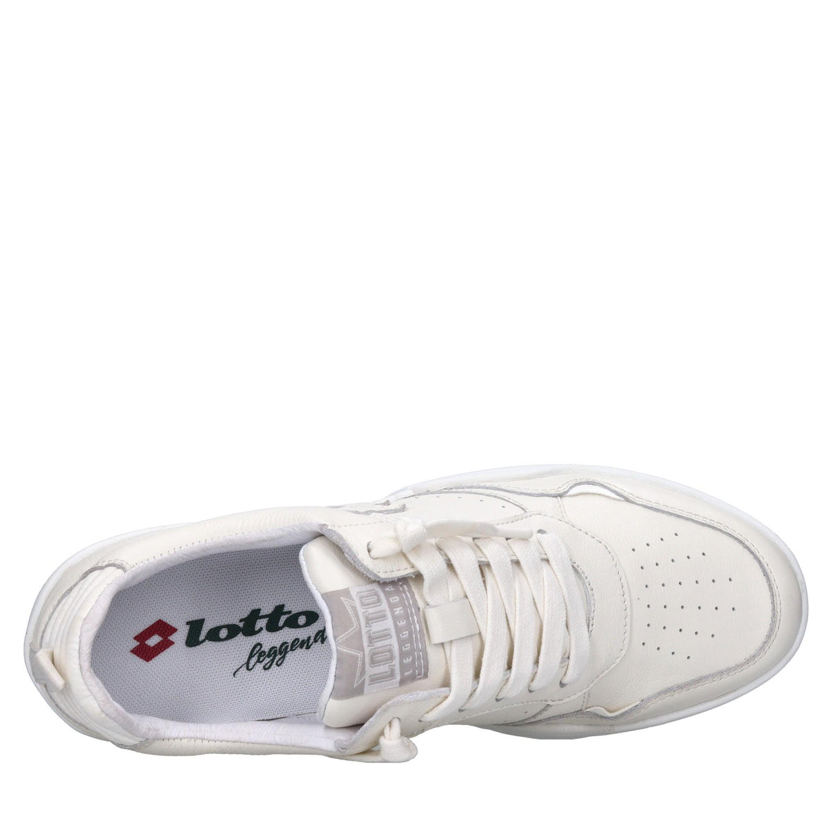 Sneakers in pelle e tessuto 
