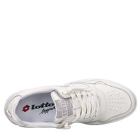 Sneakers in pelle e tessuto 