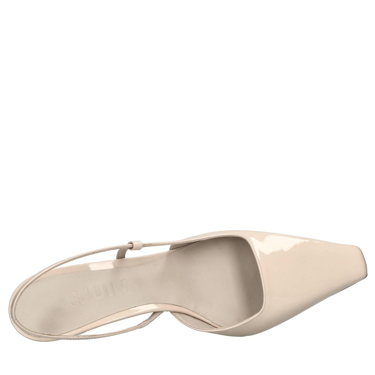 Décolleté slingback in vernice 