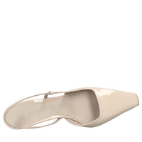 Décolleté slingback in vernice 