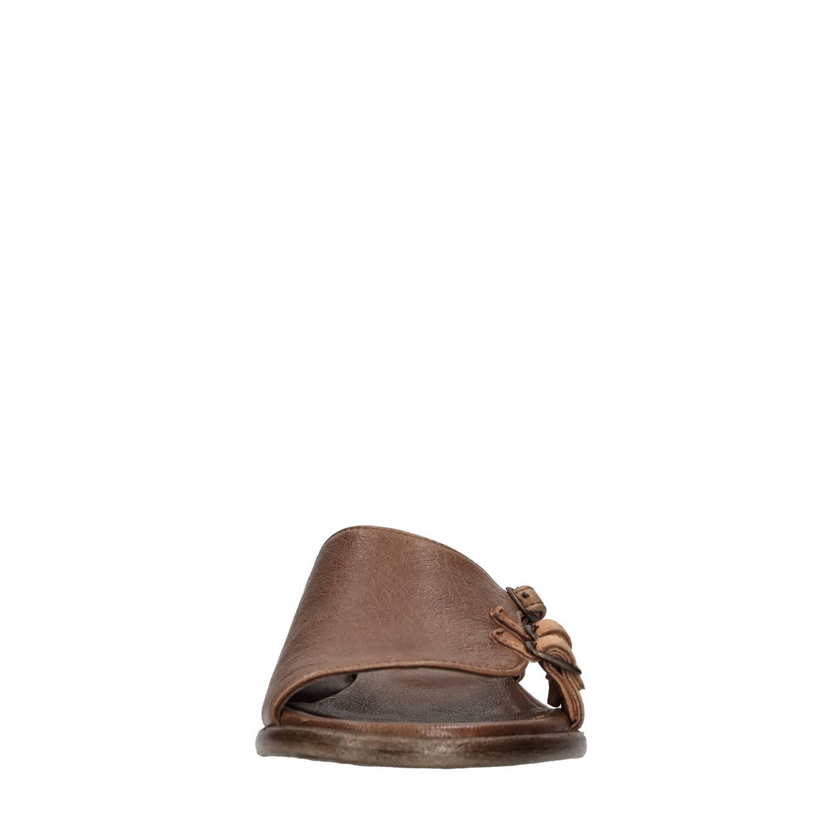 Mules flat in pelle 